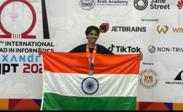 Samik Goyal of DAV Public School emerged as a coding wizard at the international level